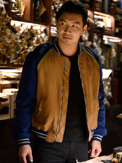 Shaun Shang Chi And The Legend Of The Ten Rings Yellow Varsitty Jacket