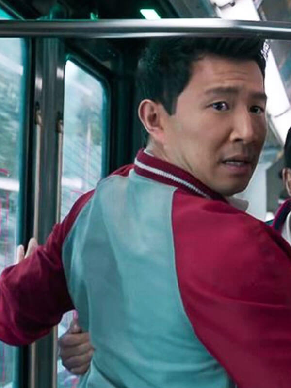 Shaun Shang Chi And The Legends Of The Ten Rings Grey & Red Varsity Jacket 
