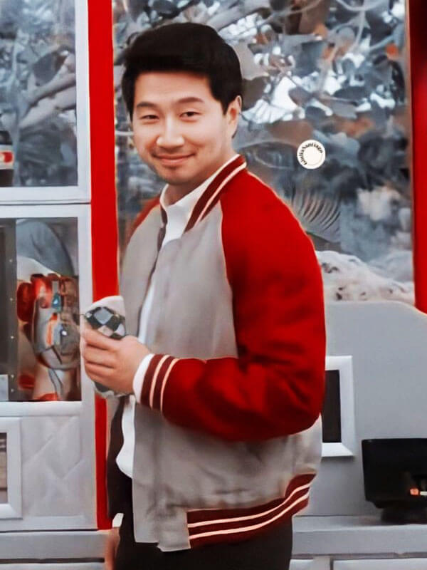 Shaun Shang Chi And The Legends Of The Ten Rings Grey & Red Varsity Jacket 