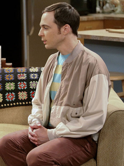 Sheldon Cooper Big Bang Theory Season 04 Two Toned Bomber Jacket