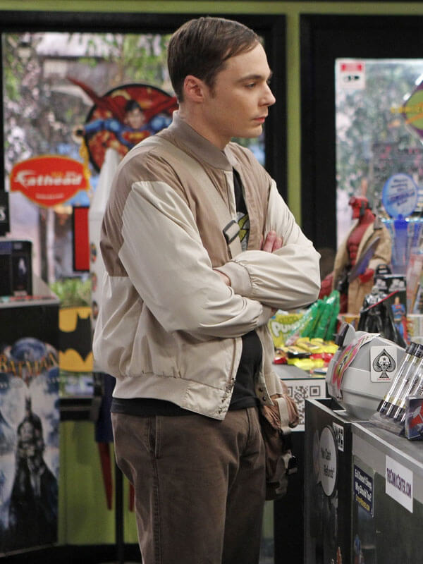 Sheldon Cooper Big Bang Theory Season 04 Two Toned Bomber Jacket