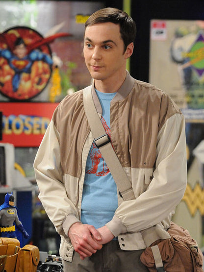 Sheldon Cooper Big Bang Theory Season 04 Two Toned Bomber Jacket
