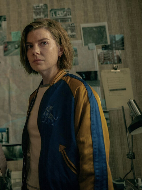 Sherley Bender Slow Horses Season 03 Blue Bomber Jacket