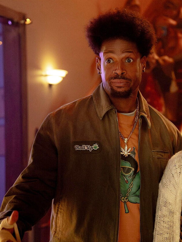 Shorty Meeks Scary Movie 6 Brown Cotton Jacket