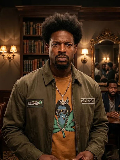 Shorty Meeks Scary Movie 6 Brown Cotton Jacket