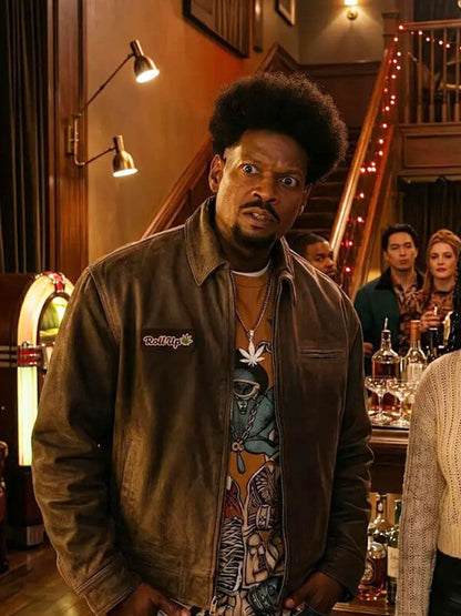 Shorty Meeks Scary Movie 6 Brown Cotton Jacket