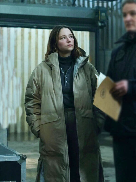Sidney Scofield The Last Frontier Tan Puffer Coat