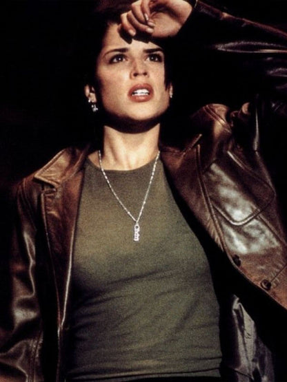 Sidney Scream 2 Brown Leather Jacket