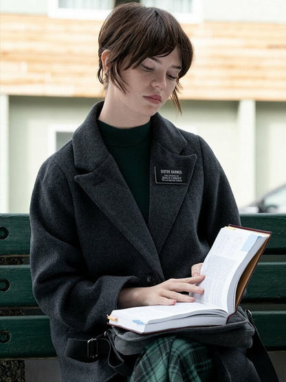 Sister Barnes Heretic Dark Grey Wool Coat