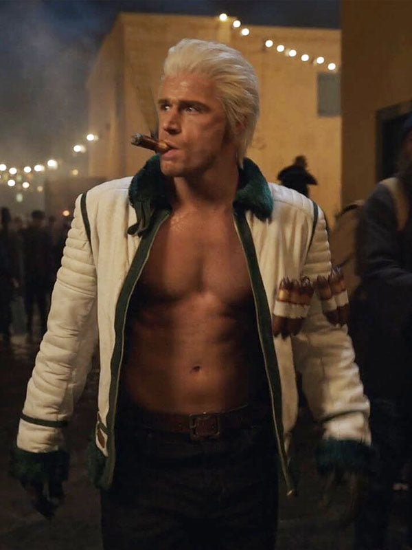 Smoker One Piece Season 02 White Leather Jacket