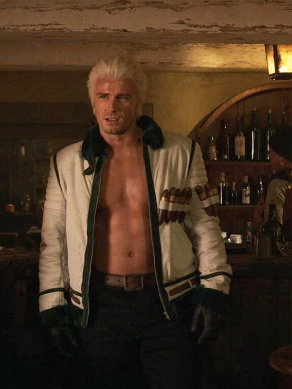 Smoker One Piece Season 02 White Leather Jacket