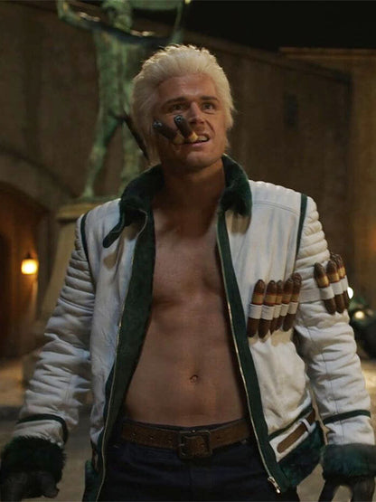 Smoker One Piece Season 02 White Leather Jacket