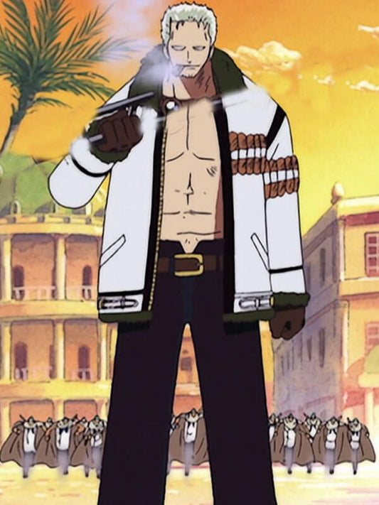 Smoker One Piece Season 02  White Marine Specialist Jacket