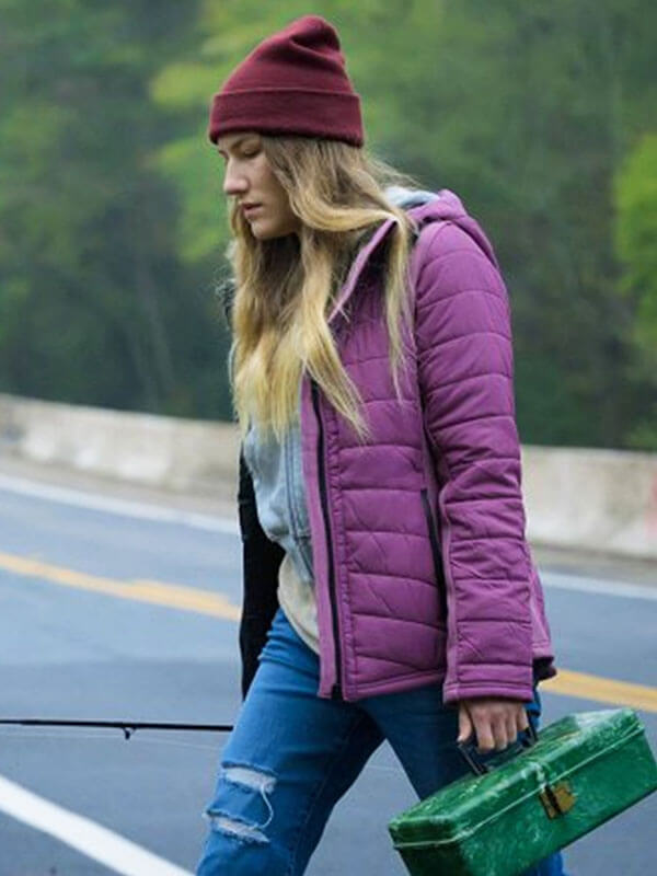 Sofia Hublitz Hunting Season S 01 Purple Puffer Jacket