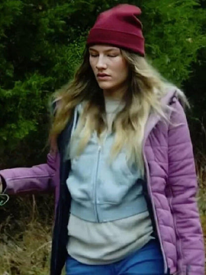Sofia Hublitz Hunting Season S 01 Purple Puffer Jacket