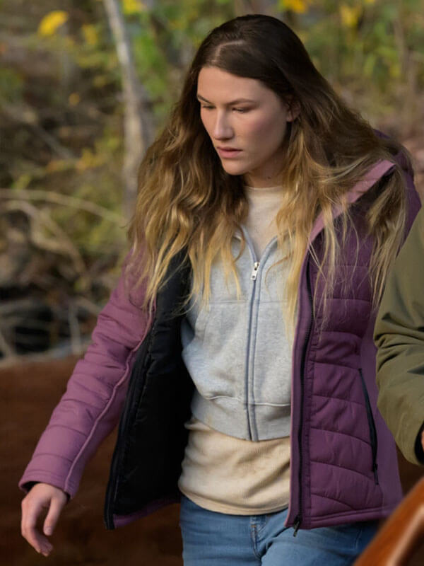Sofia Hublitz Hunting Season S 01 Purple Puffer Jacket