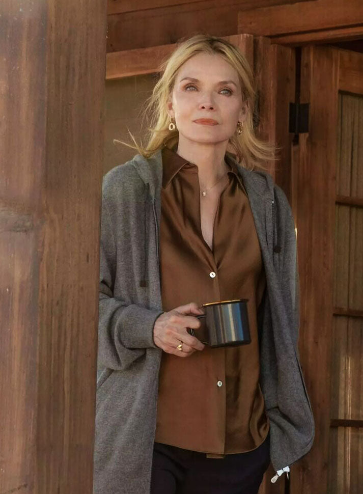 Stacy Clyburn The Madison Season 01  Grey Fleece Jacket