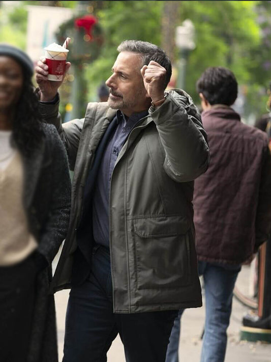 Steve Carell Rooster Season 01 Green Cotton Jacket