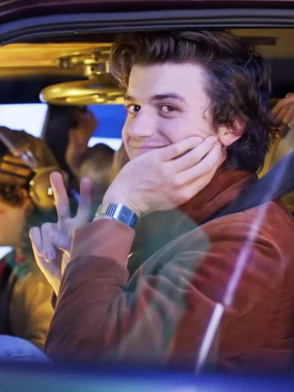 Steve Harrington Stranger Things Season 5 Brown Suede Jacket
