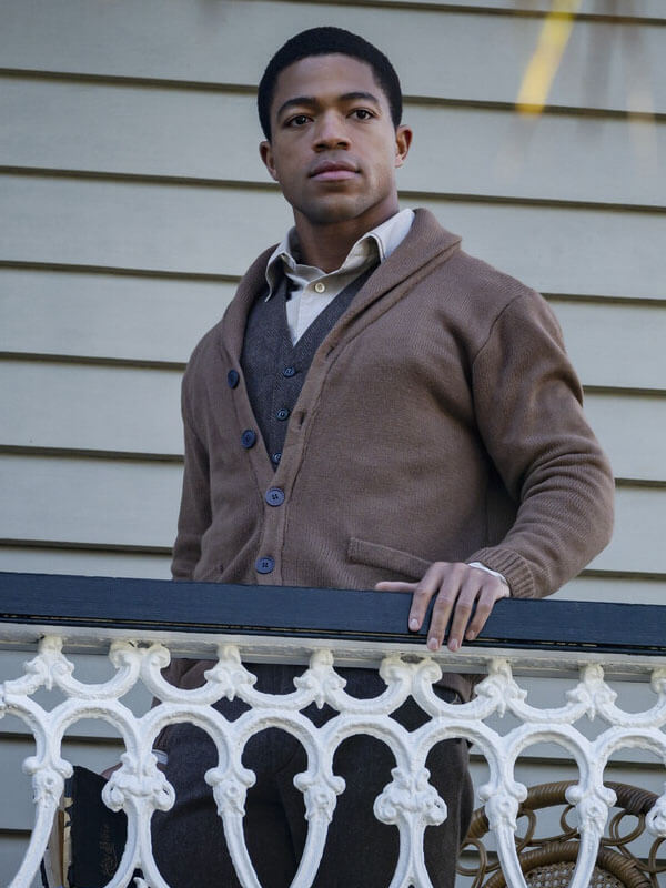 Steven G Norfleet Interview With The Vampire Season 01 Brown Cardigan Jacket
