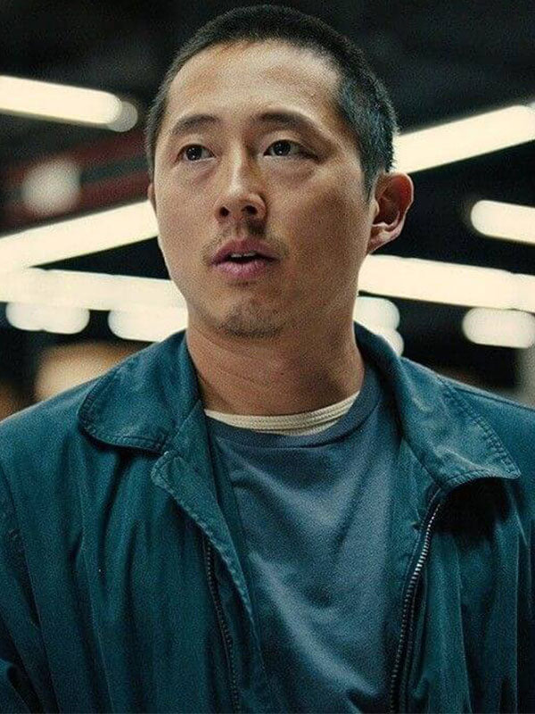 Steven Yeun Beef Season 01 Blue Cotton Jacket