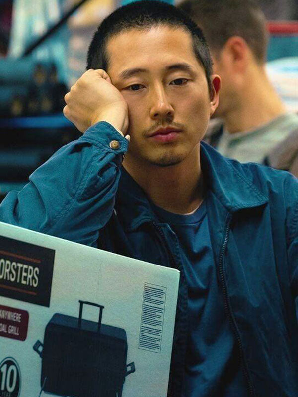 Steven Yeun Beef Season 01 Blue Cotton Jacket