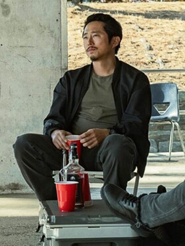 Steven Yuen The Rip Season 01 Black Bomber Jacket