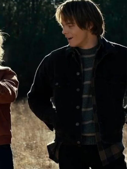 Stranger Things Charlie Heaton Black Jacket