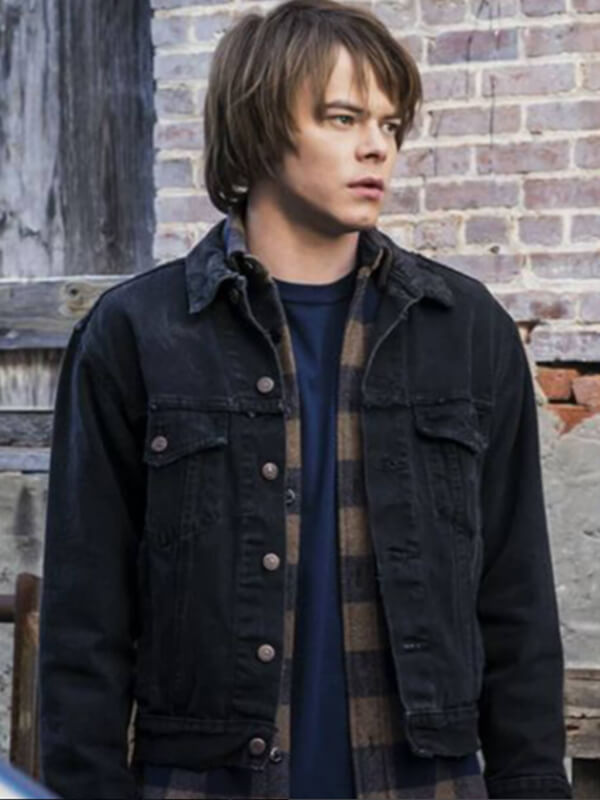 Stranger Things Charlie Heaton Black Jacket