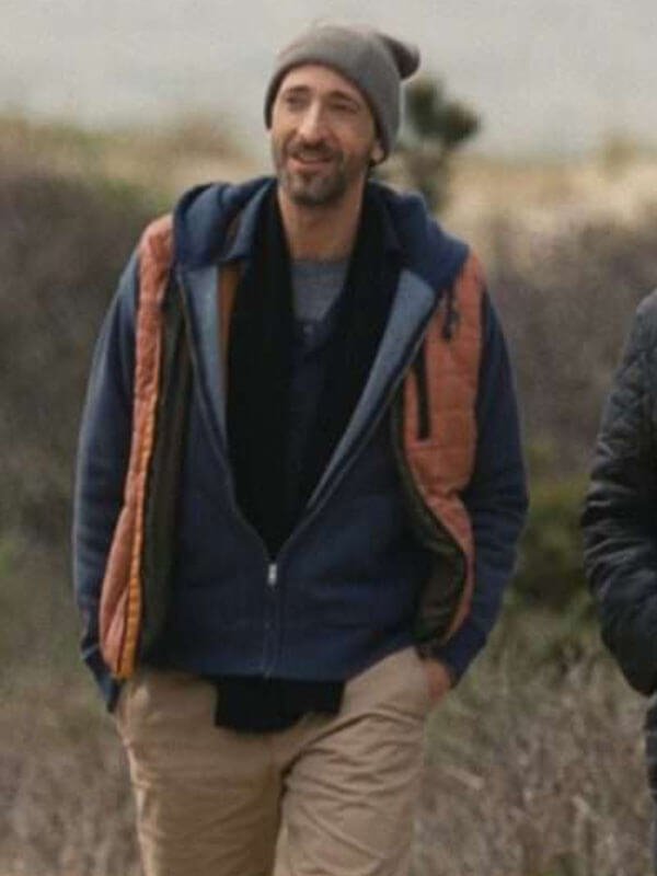 Succession 2018 S03 Josh Aaronson Orange Puffer Vest