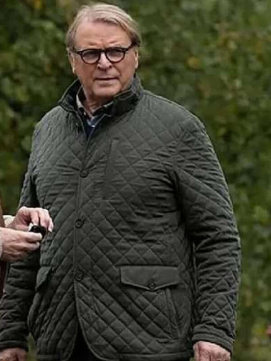 Succession 2018 Season 4 David Rasche Grey Puffer Jacket 