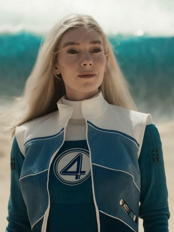Sue Storm Avengers Doomsday 2026 Blue Leather Vest