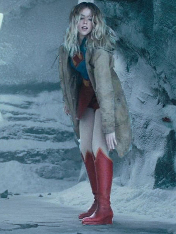 Supergirl Superman 2025 Brown Long Coat 