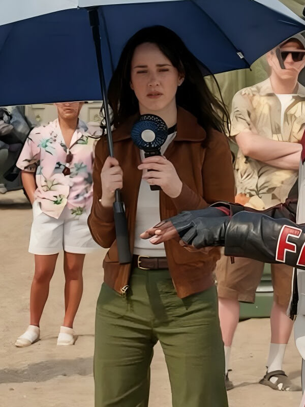 Superman 2025 Lois Lane Suede Lleather Jacket