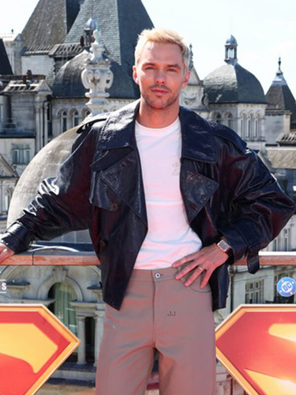  Superman 2025 Nicholas Hoult Leather Jacket