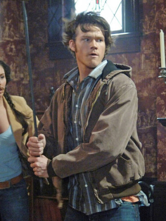 Supernatural Sam Winchester Brown Hooded Cotton Jacket 