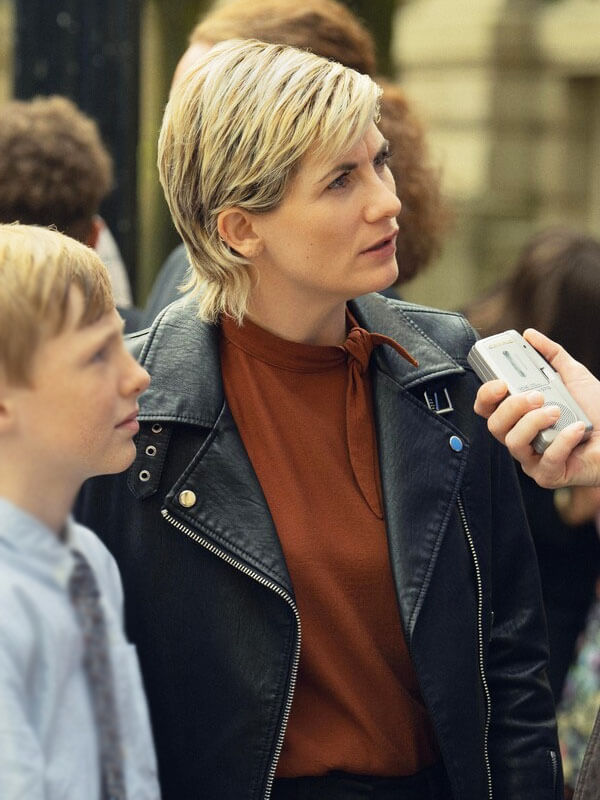 Susan McIntyre Toxic Town Season 01 Black Leather Biker Jacket