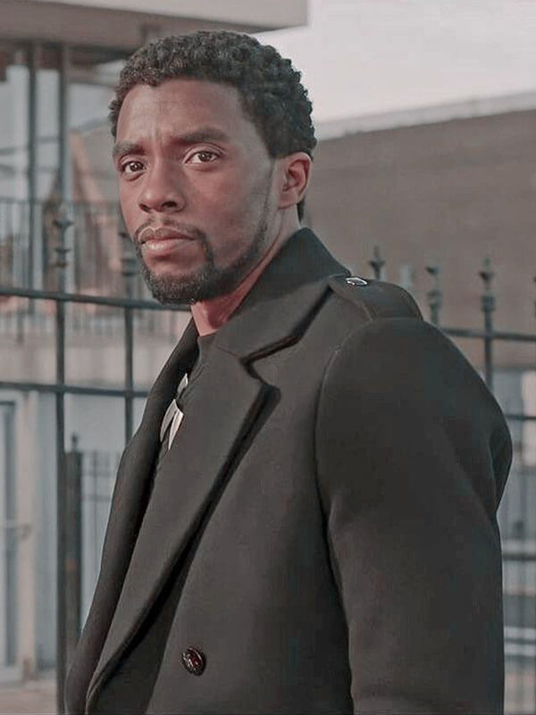 T Challa Black Panther Black Wool Trench Coat