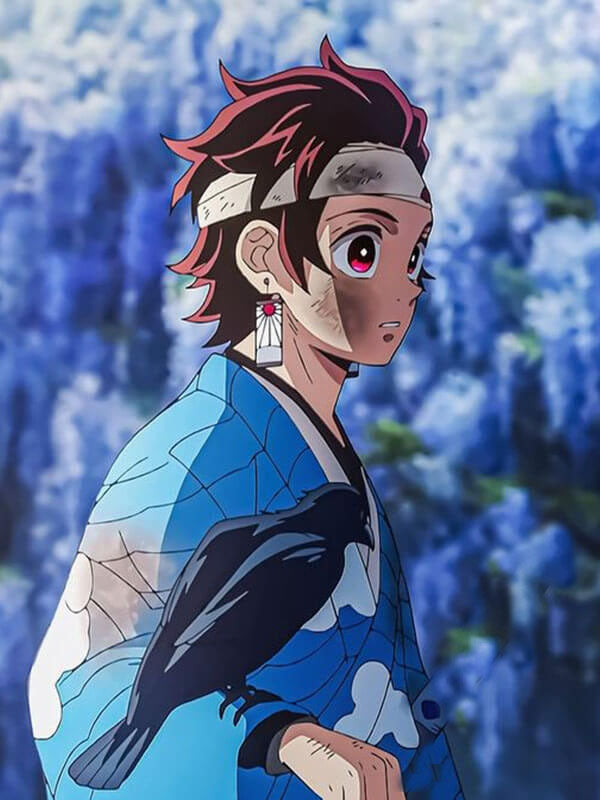 Tanjiro Kamado Demon Slayer Season 1 Blue Coat