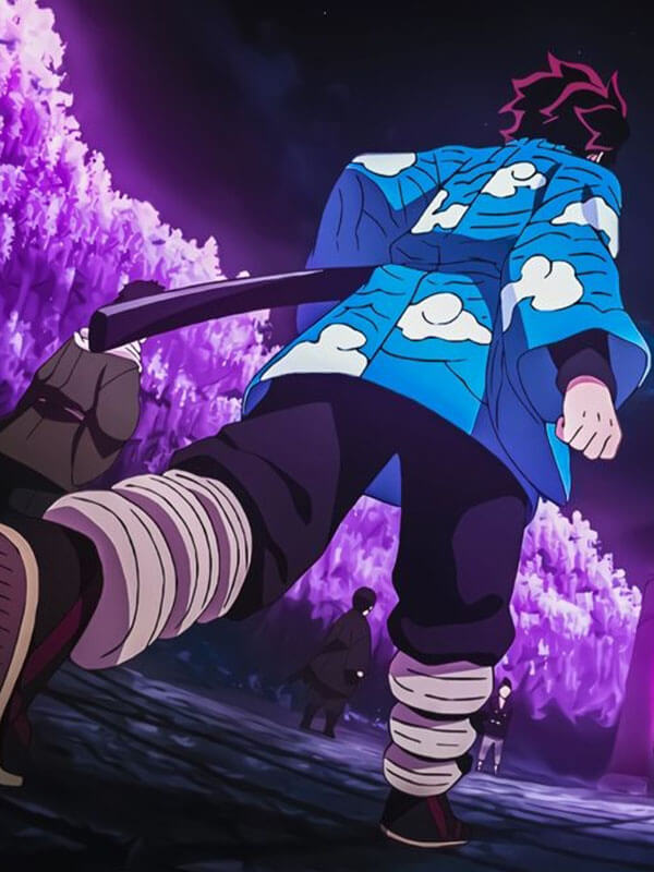 Tanjiro Kamado Demon Slayer Season 1 Blue Coat.