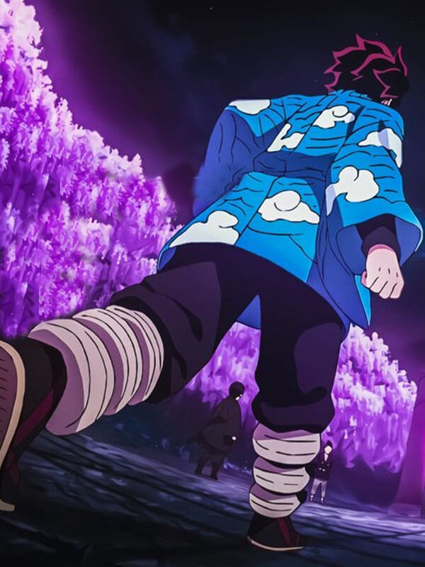 Tanjiro Kamado Demon Slayer Season 1 Blue Coat