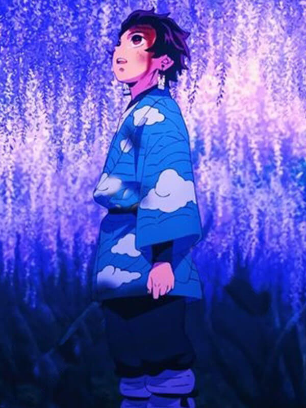 Tanjiro Kamado Demon Slayer Season 1 Blue Coat