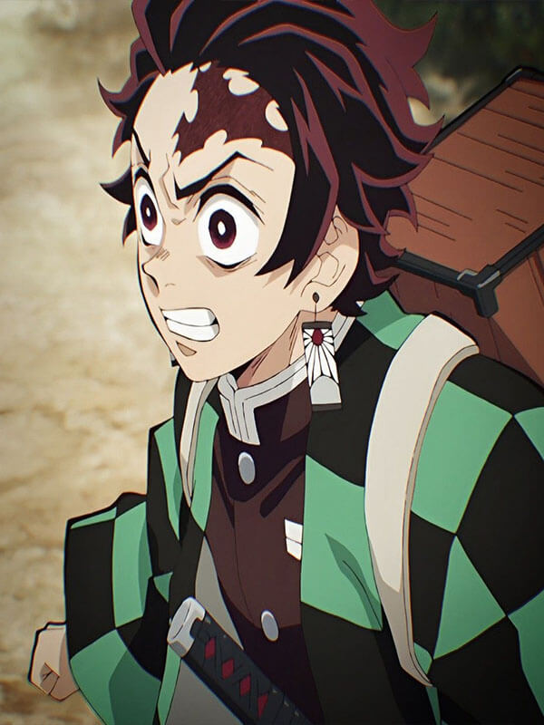 Tanjiro Kamado Demon Slayer Season 1 Green Checker Coat.