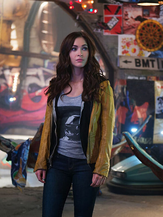 Teenage Mutant Ninja Turtles 2014  Megan Fox Leather Jacket