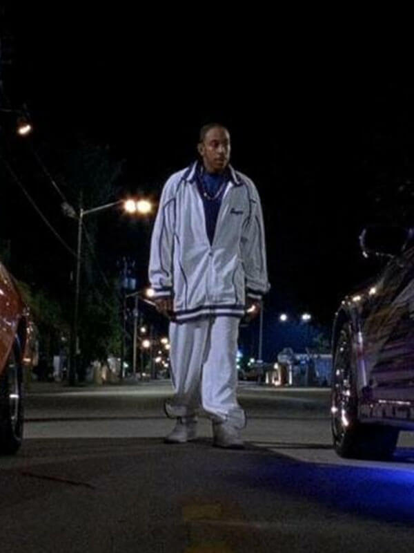 Tej Parker 2 Fast 2 Furious White Windbreaker Jacket