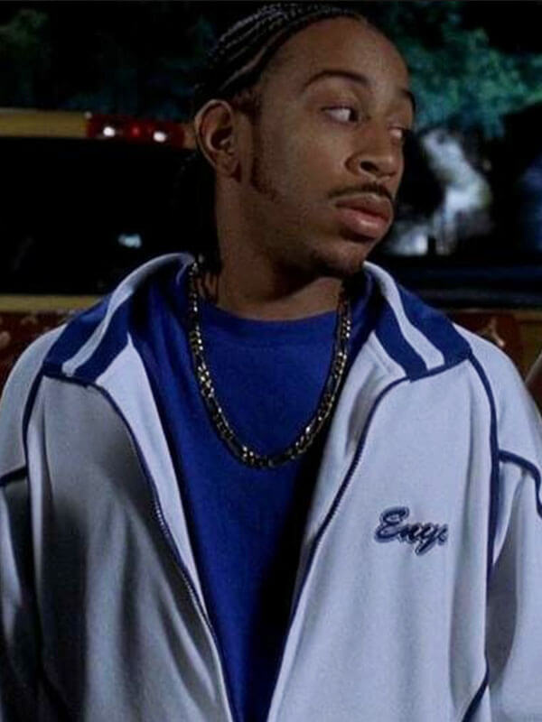 Tej Parker 2 Fast 2 Furious White Windbreaker Jacket