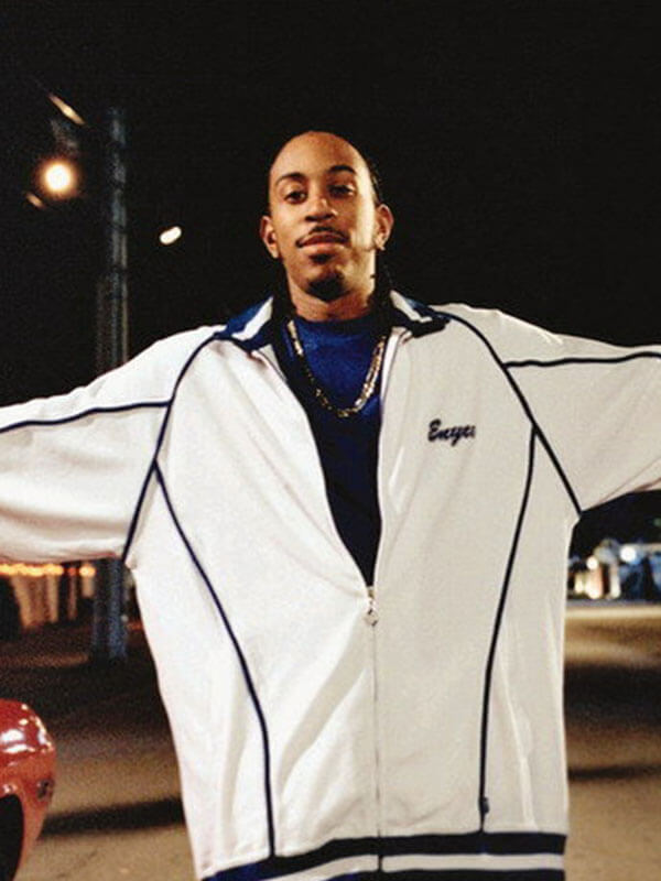 Tej Parker 2 Fast 2 Furious White Windbreaker Jacket