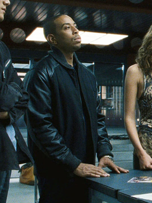 Tej Parker Fast & Furious 6 Black Wool Jacket