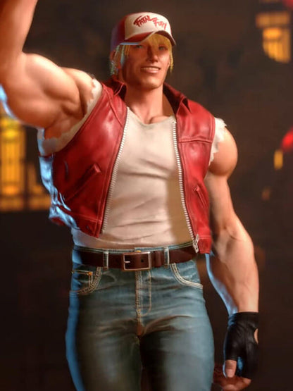Terry Borgard Street Fighter 6 Red Leather Vest