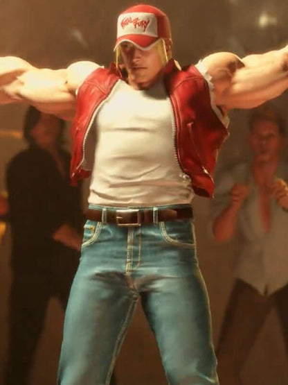 Terry Borgard Street Fighter 6 Red Leather Vest